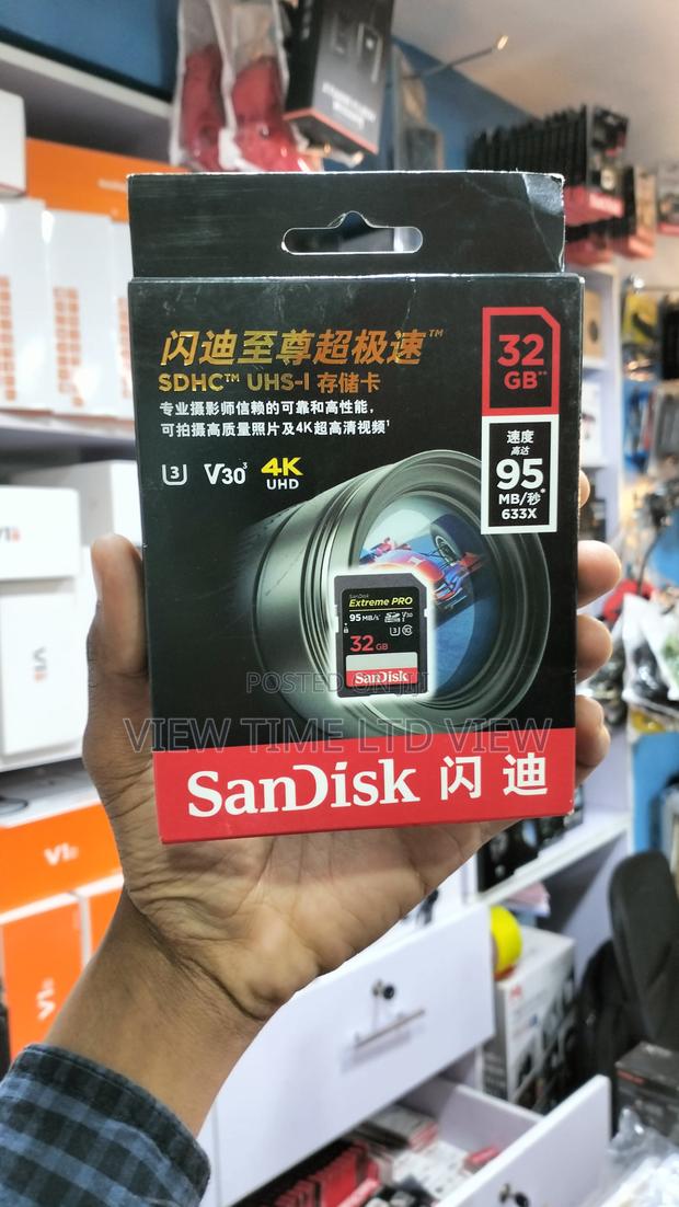 Sandisk 32GB Memory Card 95mbs Extreme PRO 32gb SD Card - main view