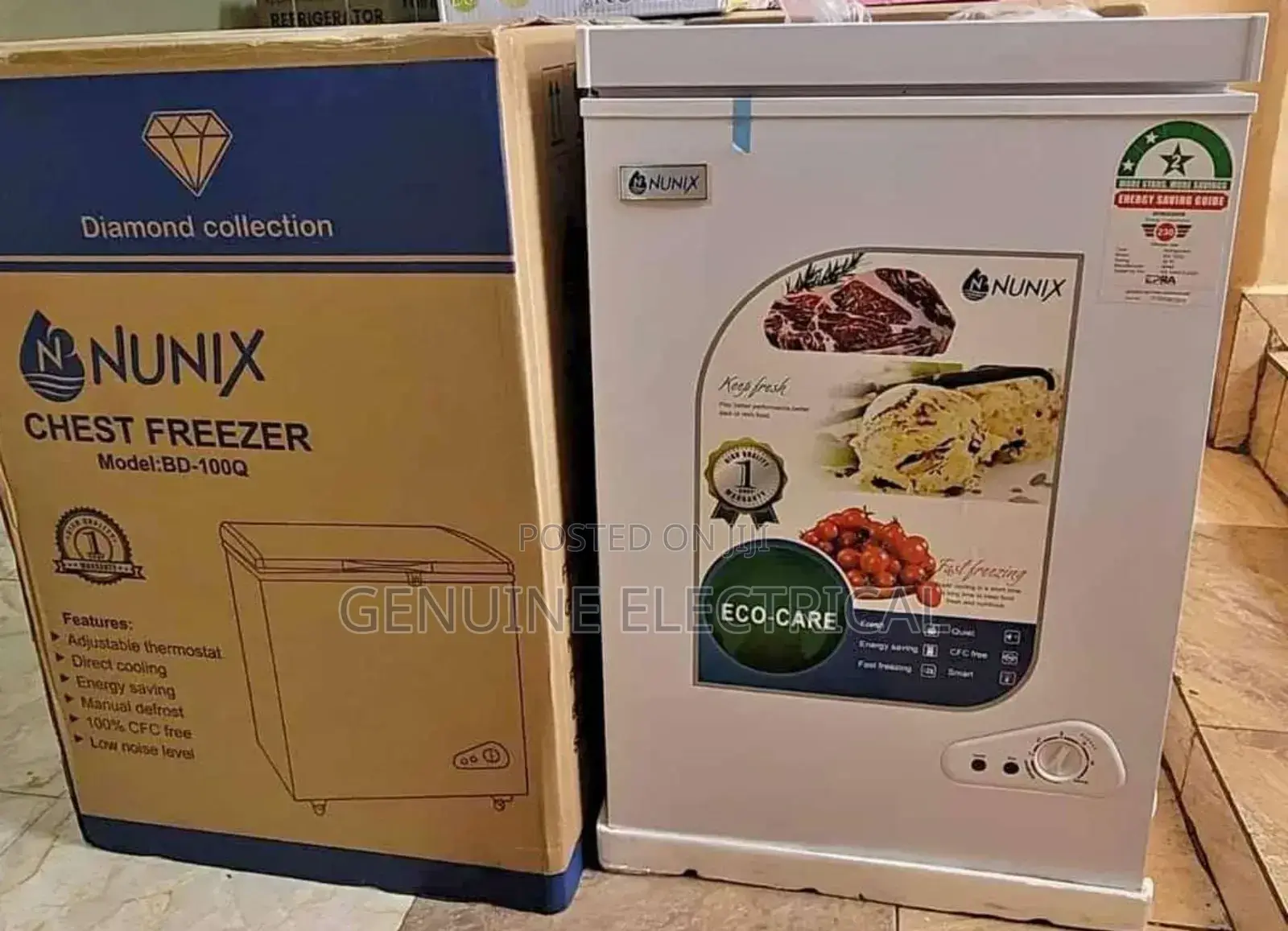 High Quality Nunix 100 Litres Deep Freezer