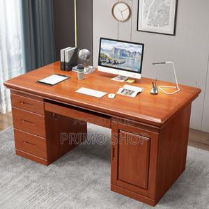 Office Tables: 1400mm Secure Computer Executive Desk - thumbnail 2
