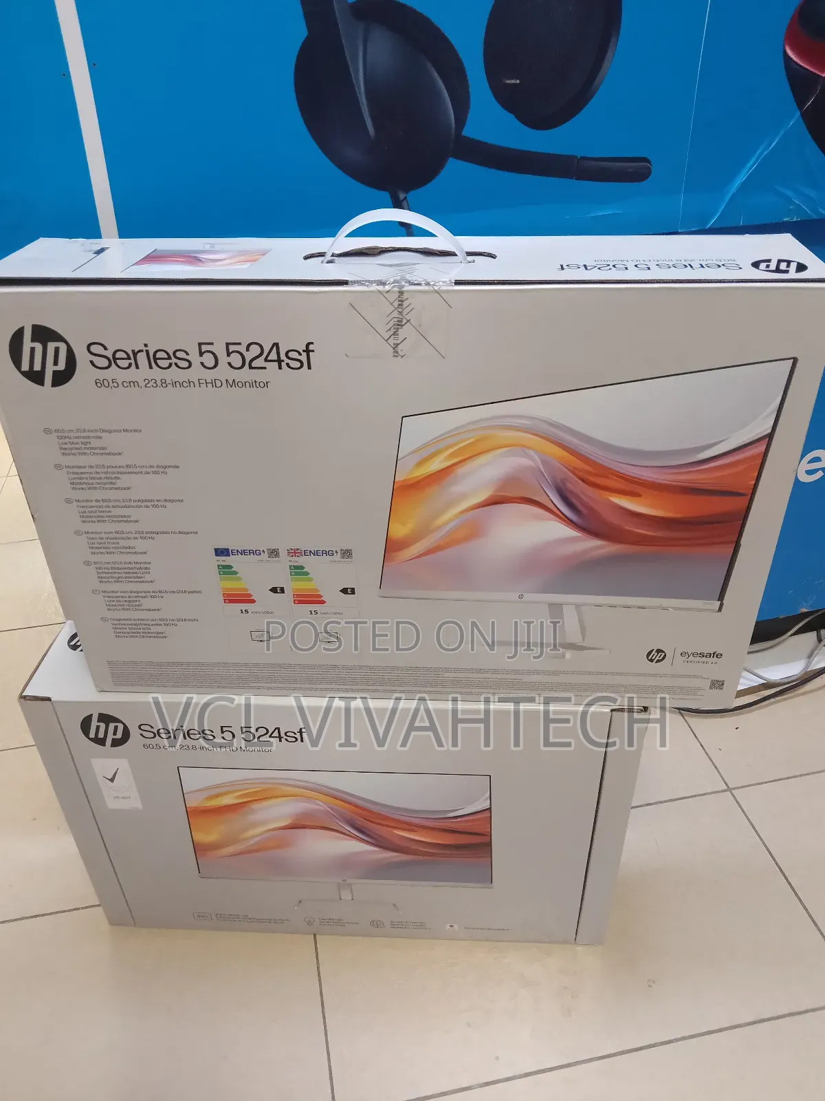 Hp 524sf Series 5 23.8" Black FHD Monitor,