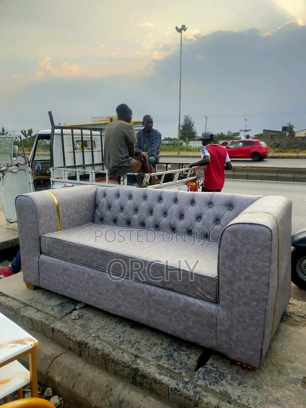 3 Seater Leather Sofa - main view