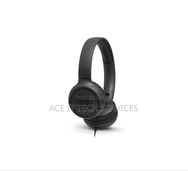 JBL TUNE500 BLK Over-Ear Wired Headphones - Black - thumbnail 2