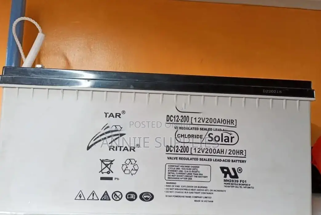 200ah -12v Ritar Heavy Duty Solar Battery