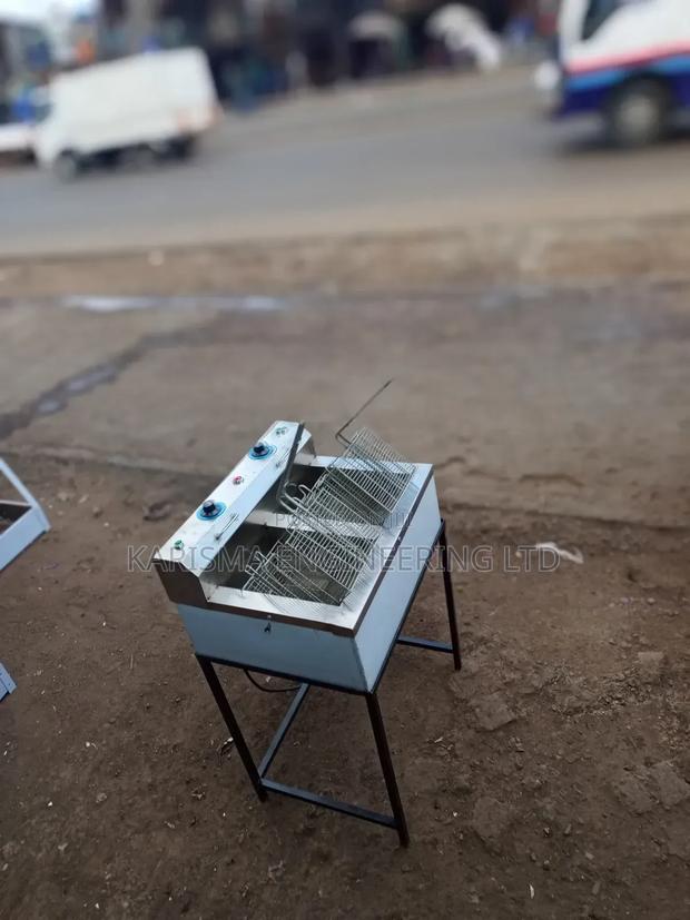 Stainless Steel Juakali Double Tank Fryer