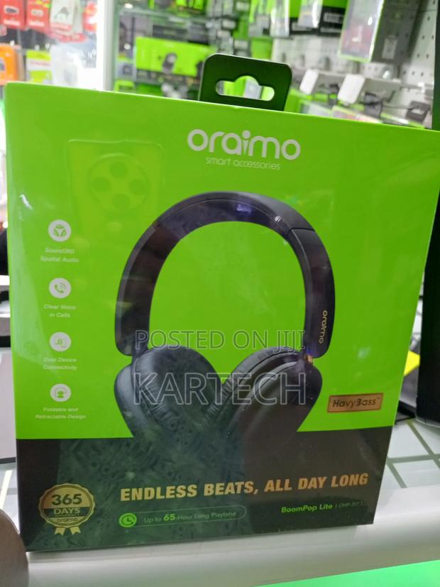 Oraimo Boompop Lite Ohp-317 65hrs Headphone - main view