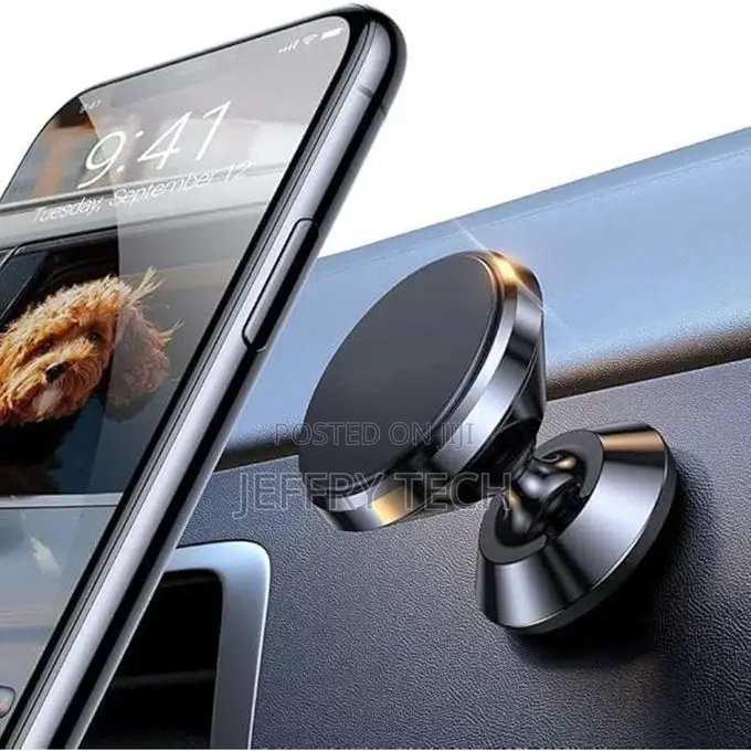 Magnetic Car Phone Holder 360-Degree Rotation
