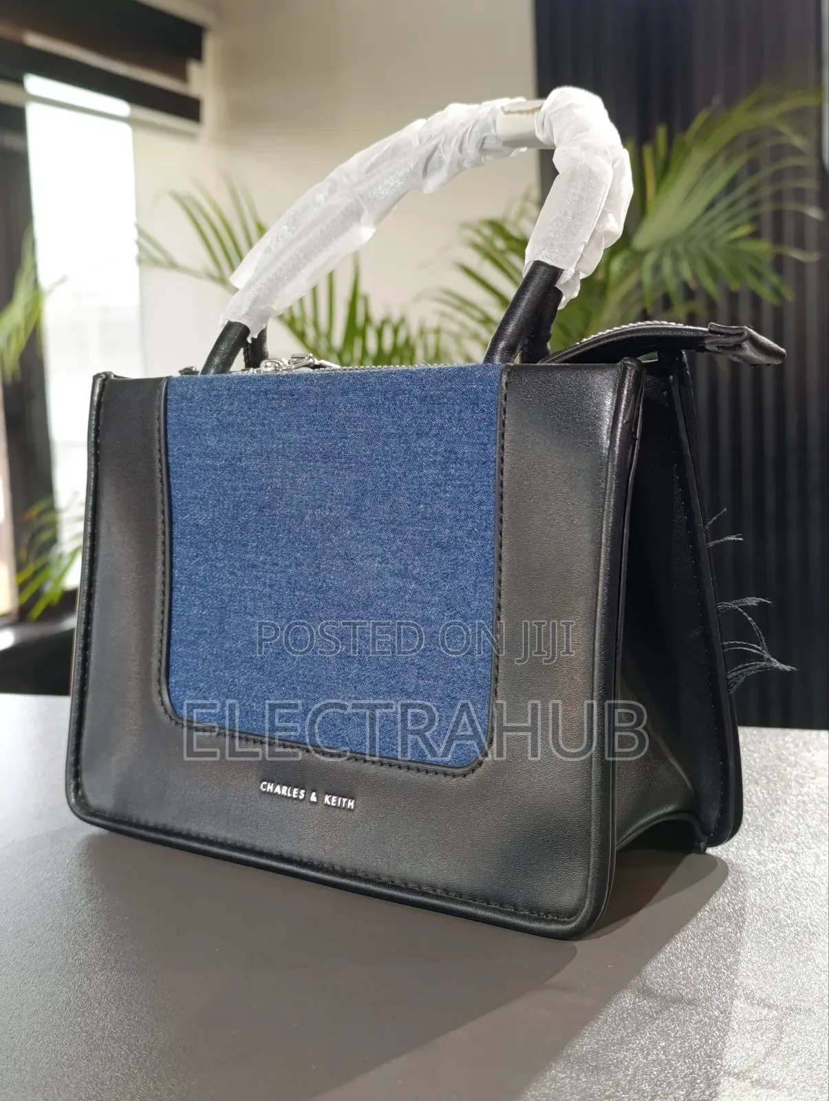 Charles Keith Trice Metallic Accent Belted Shoulder Bag