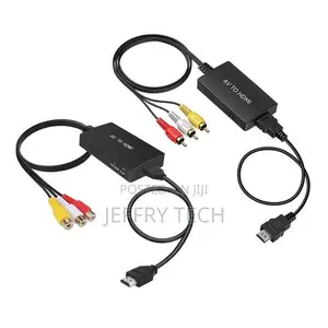 Rca to Hdmi-Compatible Converter Av Female to Hdmi-Compatibl
