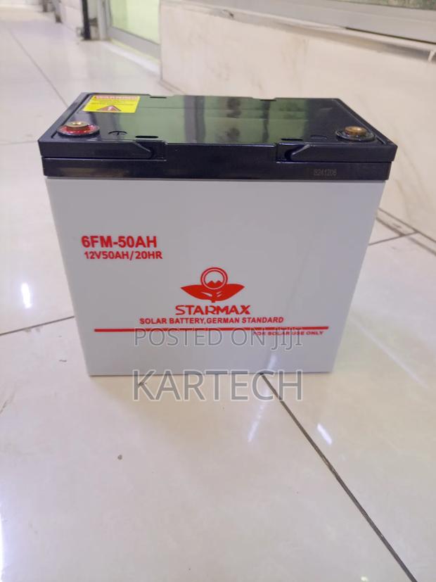 Starmax 12v/50ah/20hr Solar Battery Dry Cell 6fm-50ah