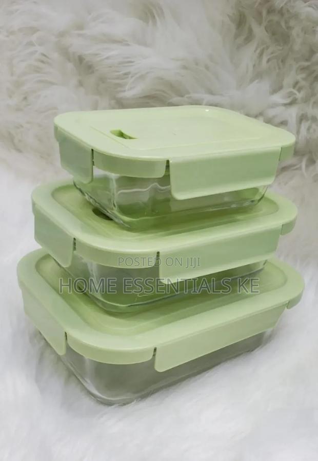 *Glass Snack Box With Lunch Bag*500ml,750ml,1040ml - thumbnail 2
