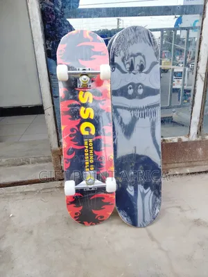 Skateboard With Rubber Wheels