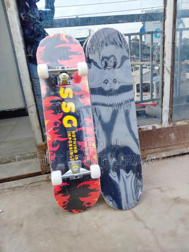 Skateboard With Rubber Wheels