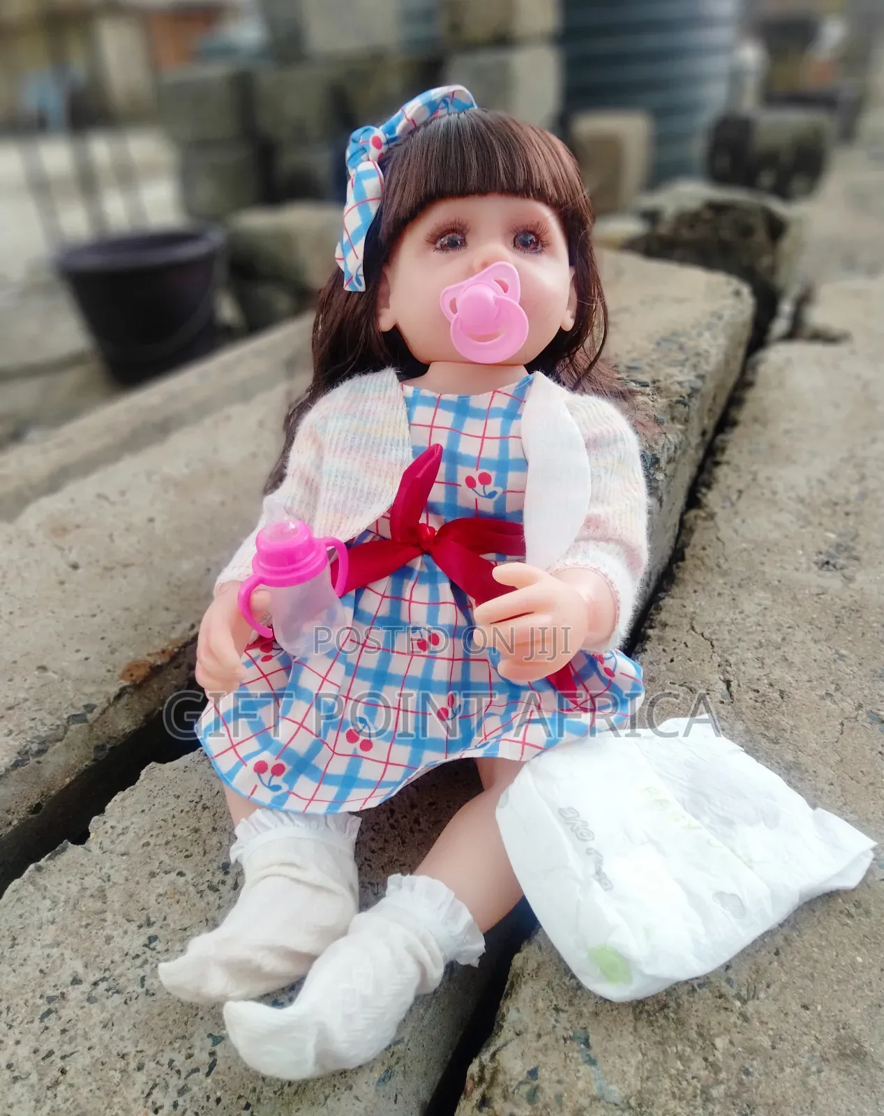 Big White Doll for Kids