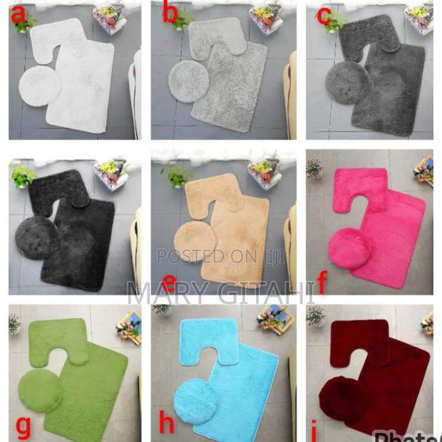 Original*Fluffy 3 in 1 High Quality Toilet Mats KSHS /-*
