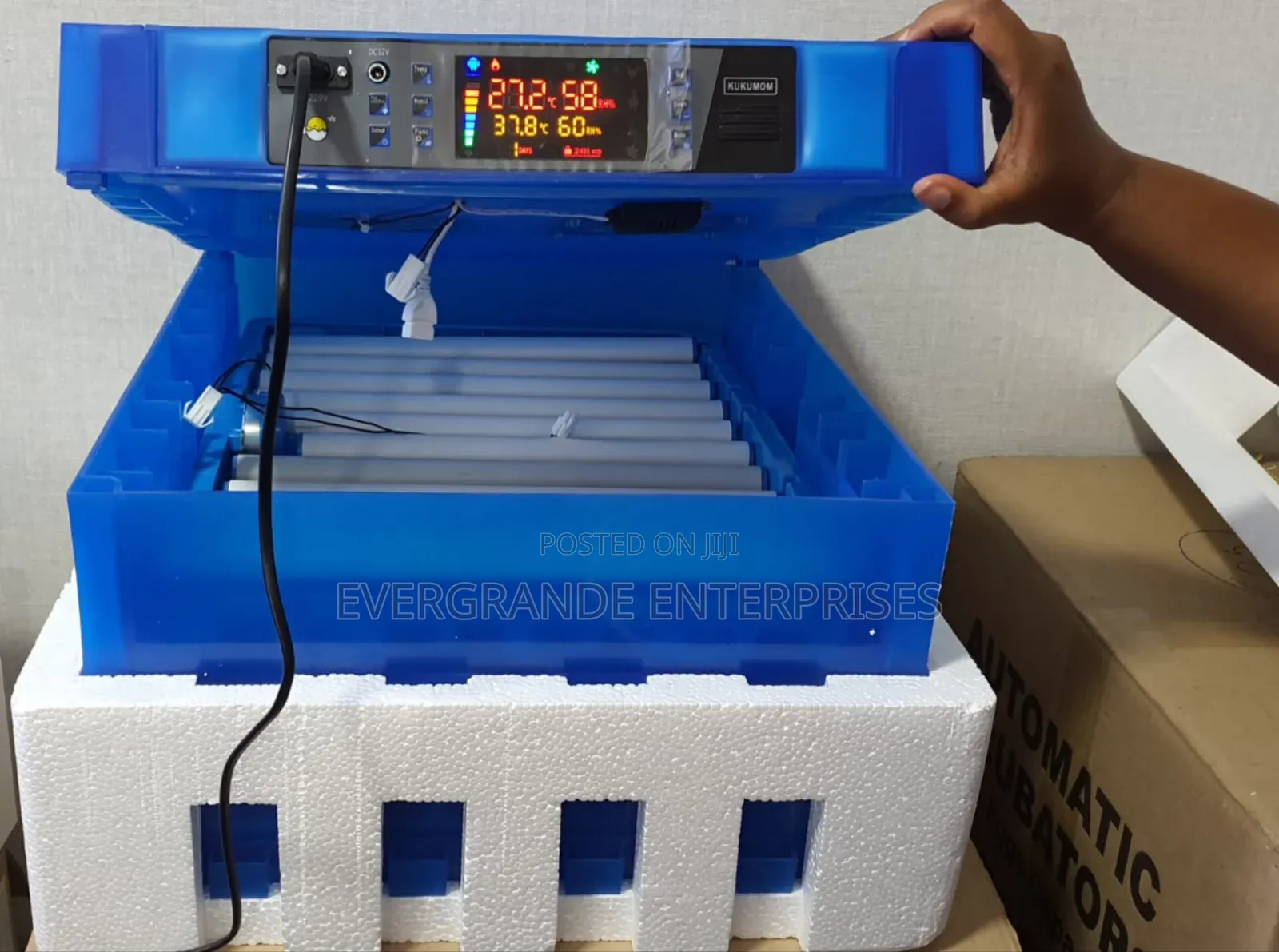 #Incubator # 128 Eggs Automatic Incubator Ac/Dc