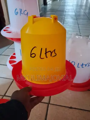 6 LTRS Yellow and White Chicken Drinkers