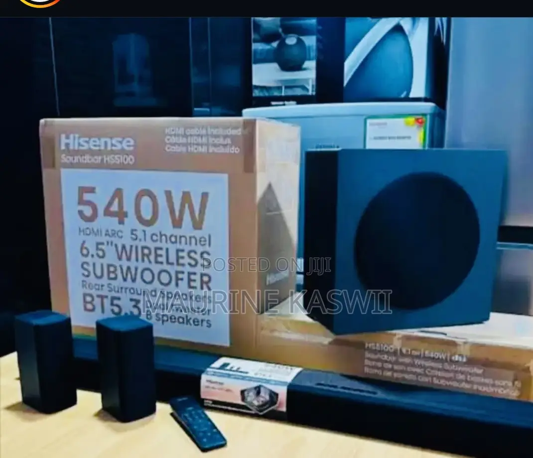Hisense Sound Bar Wireless 540w 2 Years Warranty
