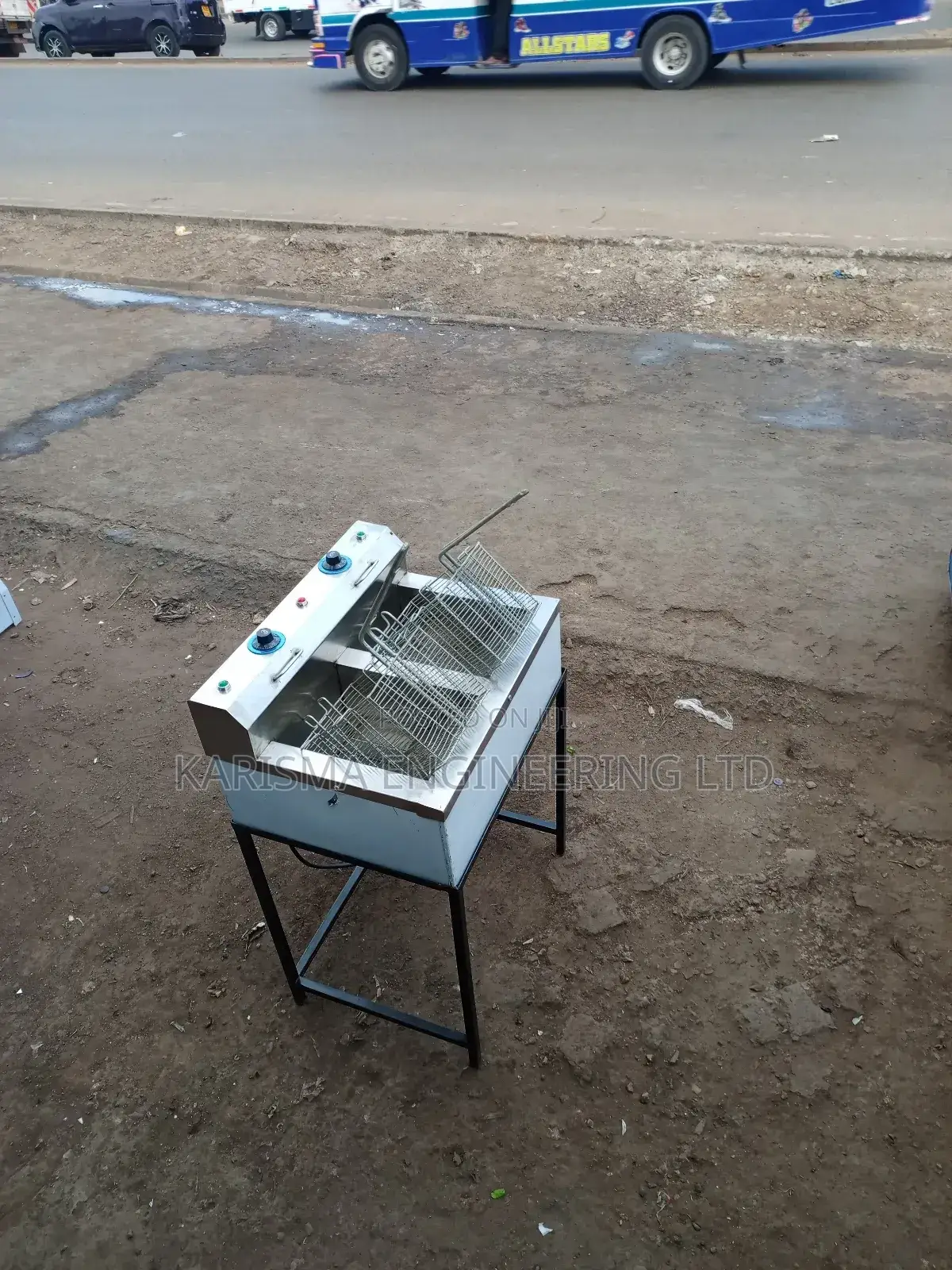 Stainless Steel Double Deep Fryer