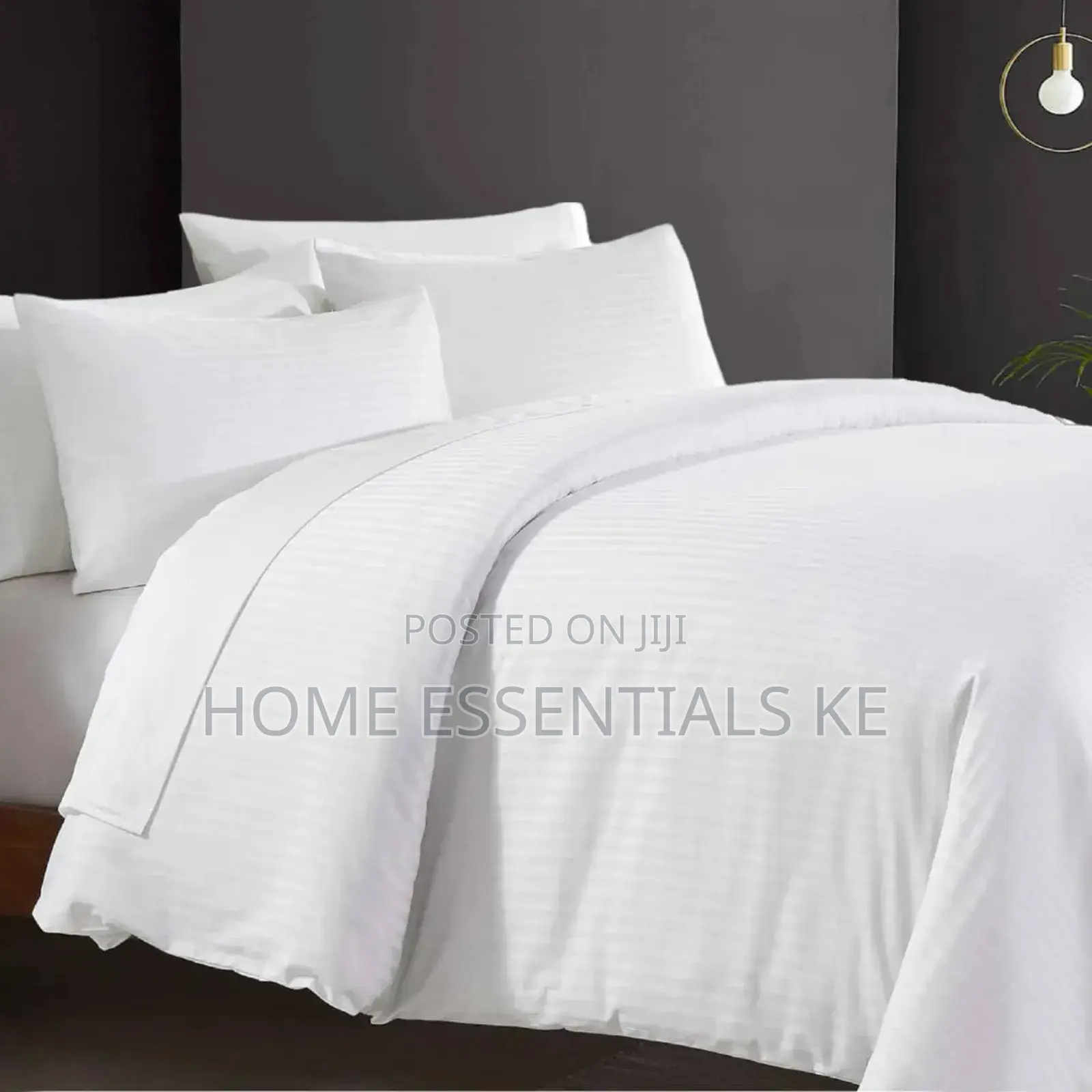 White Striped Duvet Cover
1 Bedsheets 4pillow Cases