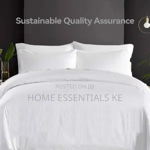 White Striped Duvet Cover
1 Bedsheets 4pillow Cases