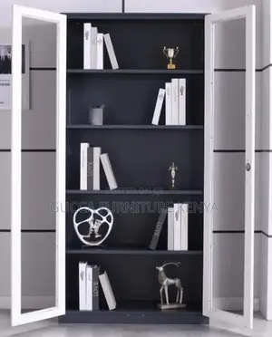 Cabinets:2-Door Open View Modern Storage Cabinet