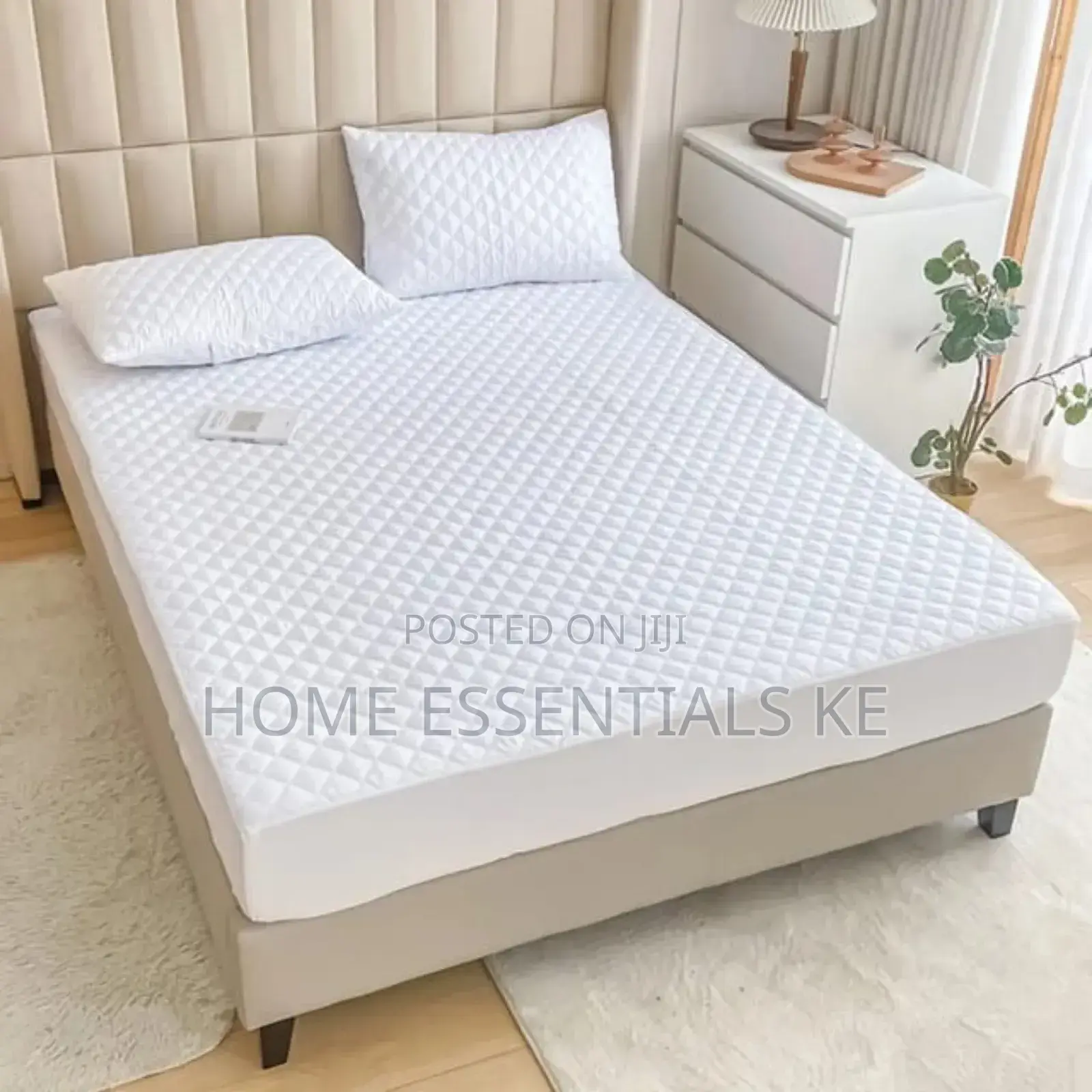 King Size Cotton Quilted Mattress Protector 7 by 8