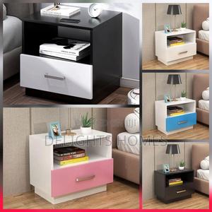 Minimalist Wooden Bedside Table With Drawer (Lex) - thumbnail 2