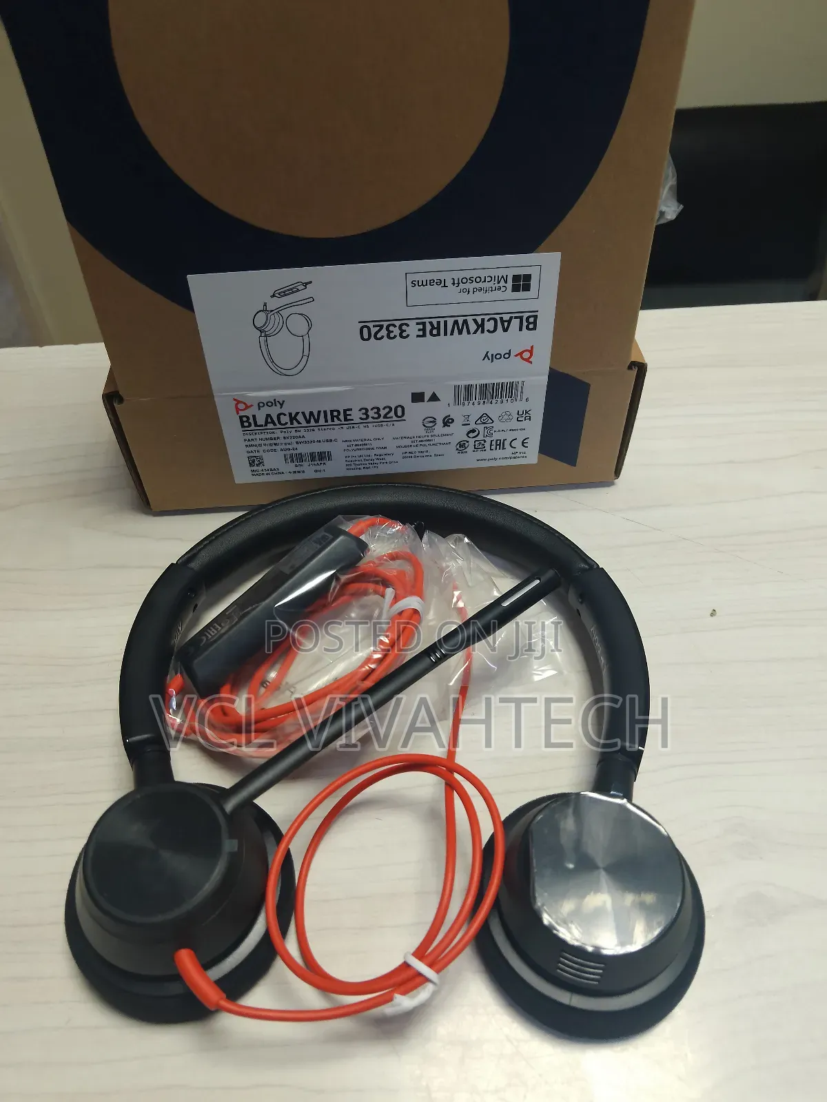 Poly Blackwire 3320 Wired Headphones