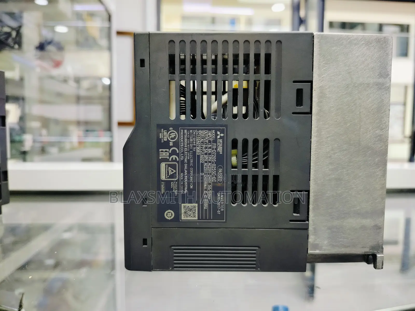 Mitsubishi Vfd, 0.4 Kw, 1 Phase, 230 v Ac, 2.5 A, Fr-D720s
