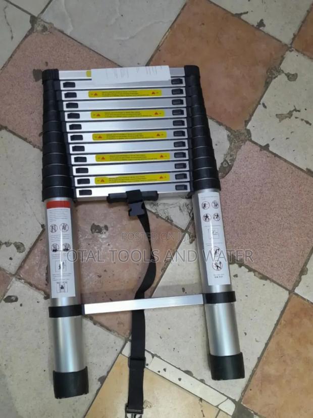 All Time Best Aluminium Telescopic Ladder 12ft 12steps High - main view