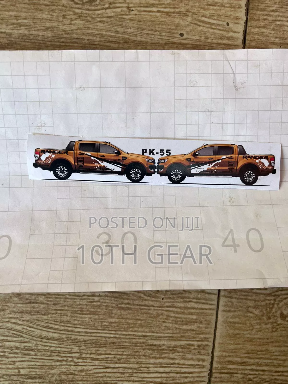 Ford Ranger Body Sticker Custom Fit