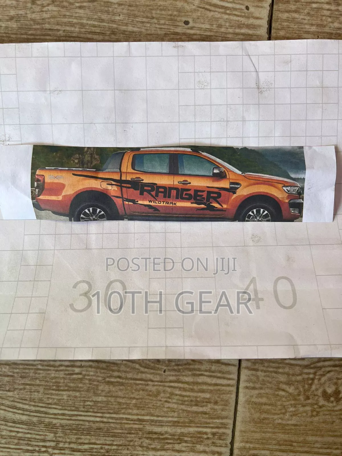 Ford Ranger Wild Track Body Sticker Custom Fit