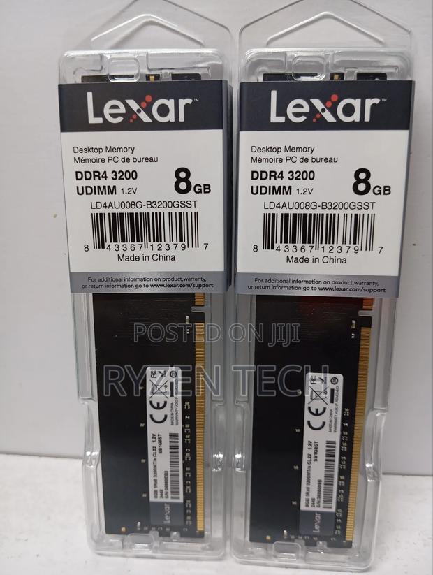 Lexar Desktop RAM 8gb Ddr4-3200mhz