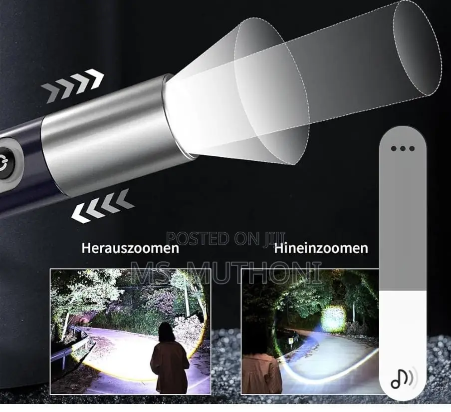 Zoom Light Led Bright Torch
