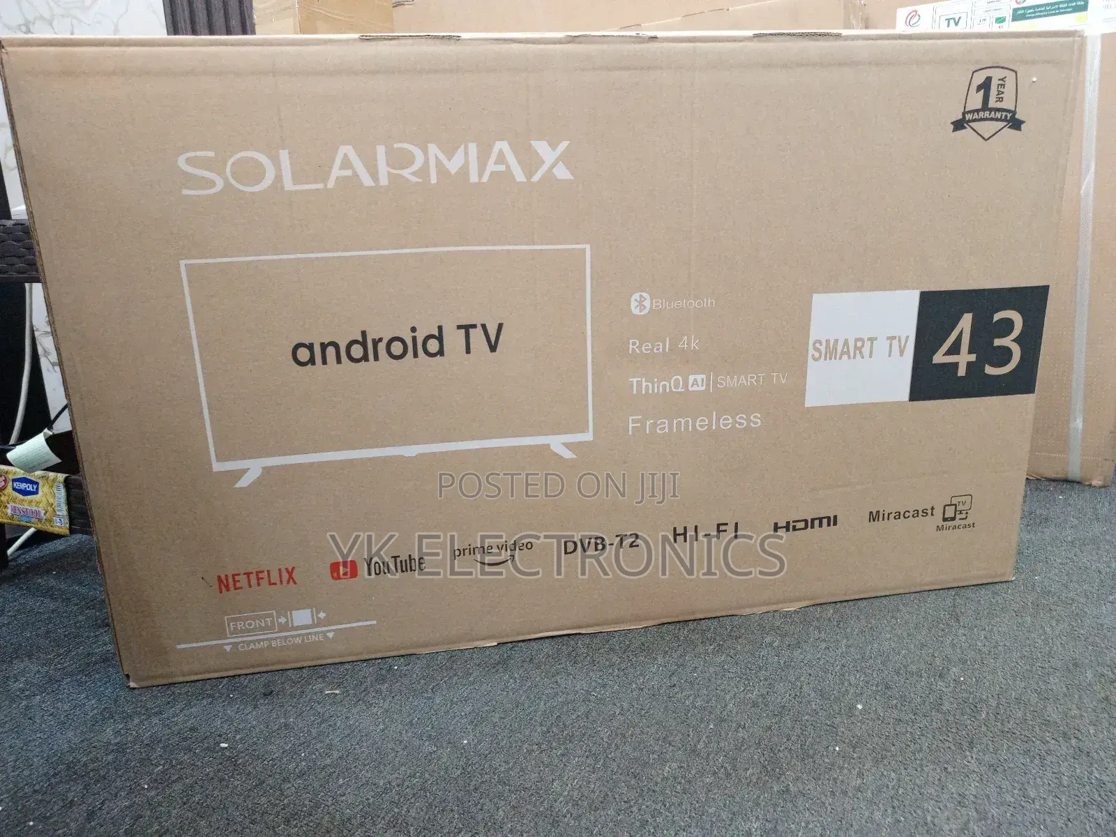 Solarmax 43-Inch Full Hd Led Smart TV With Built-in Wi-Fi