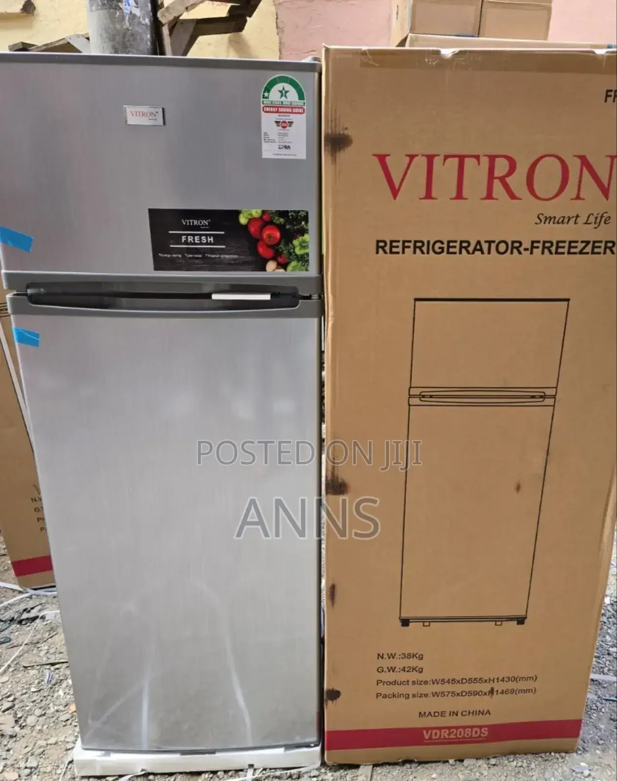 Vitron 208litres Unique Double Doored Fridge