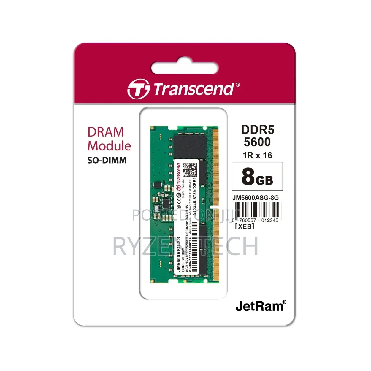 Transcend Laptop RAM DDR5 8GB 5600