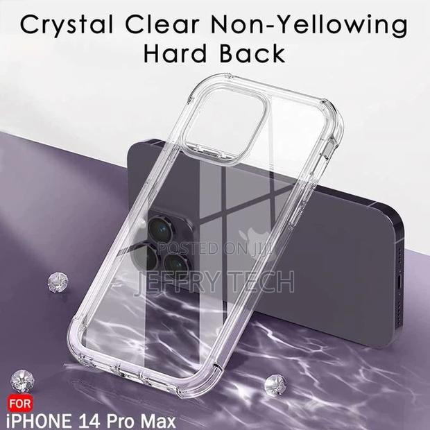 Soft-Sides Crystal Clear Cover for iPhone 14 Pro Max - thumbnail 3