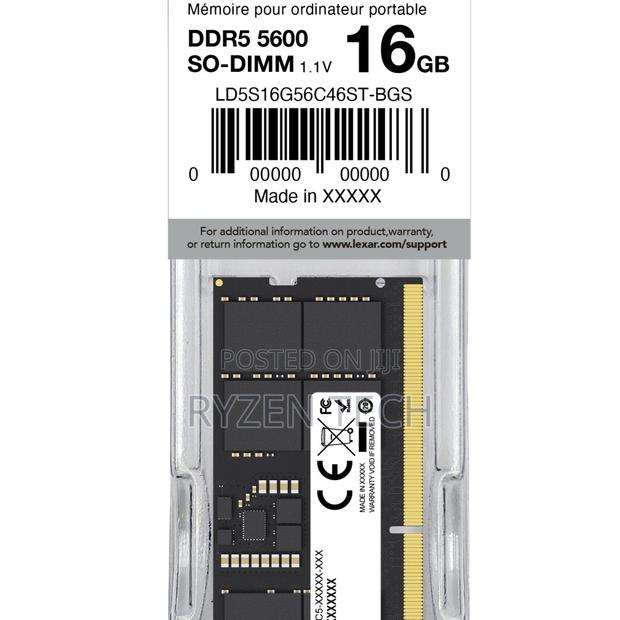 Lexar Laptop RAM DDR5 16GB 5600