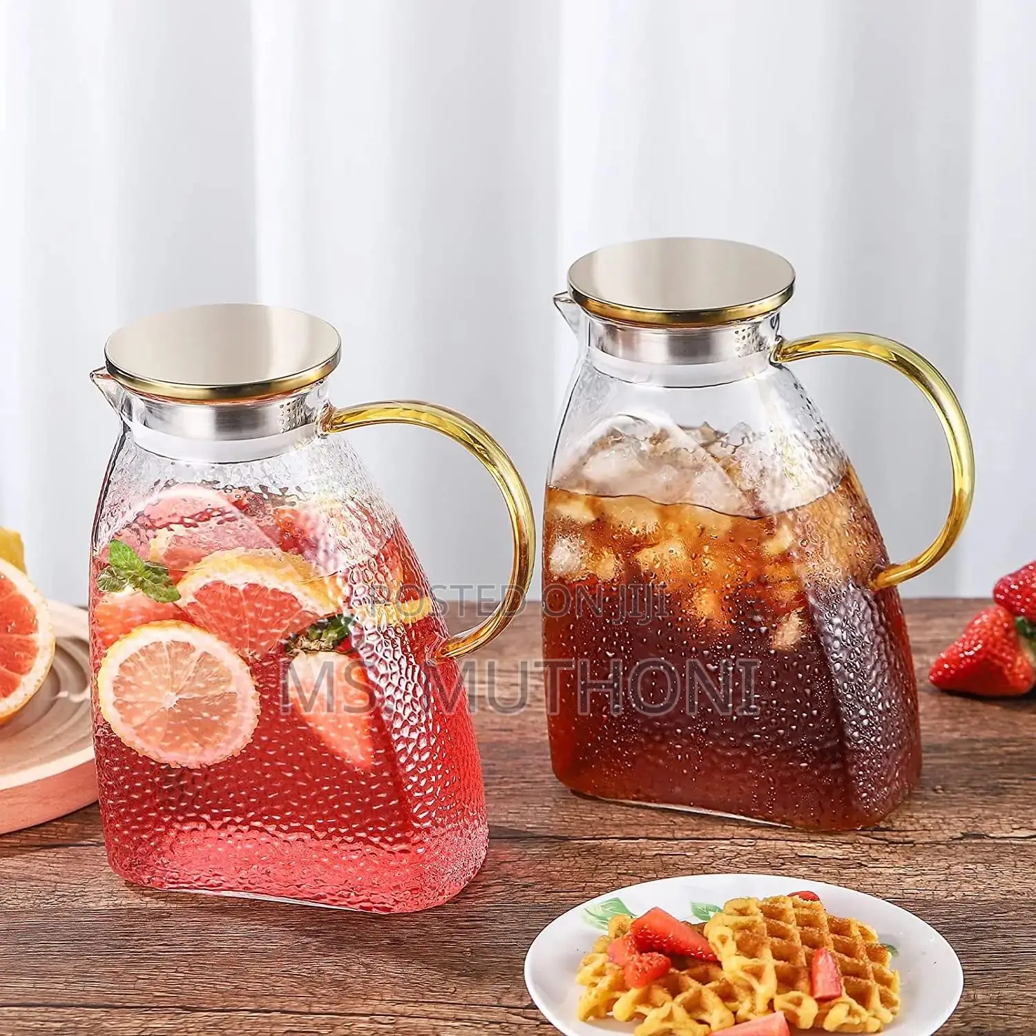 Nordic Luxury Borosilicate Pot/Kettle Stainless Steel Lid