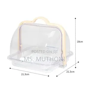 Portable Plastic Bread Storage Box With a Roll Up Lid