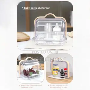 Portable Plastic Bread Storage Box With a Roll Up Lid