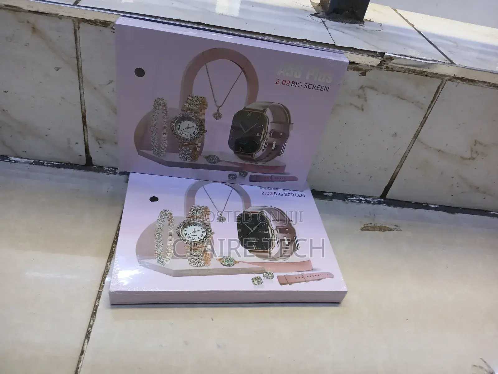 Fashion 6 IN 1 Smart Watch A58 Plus With -Earrings