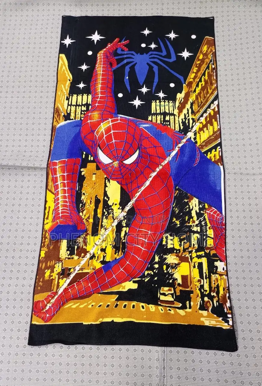 Spider-Man Design Cartoon Towels