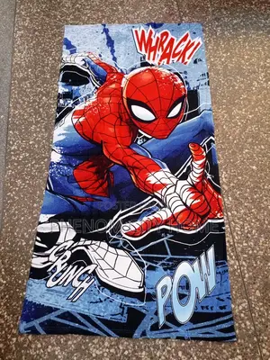 Spider-Man Design Cartoon Towels