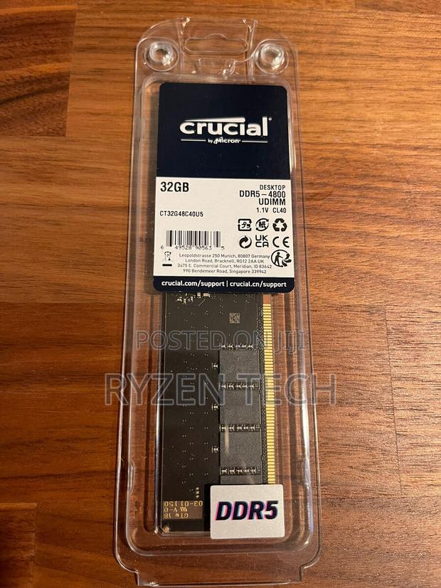Crucial Desktop RAM DDR5 32GB 4800 - main view