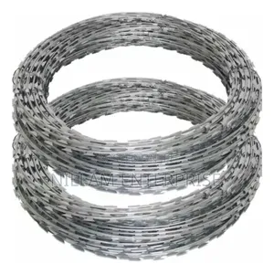 Double Galvanized Silver Razor Wire 450MM 10M