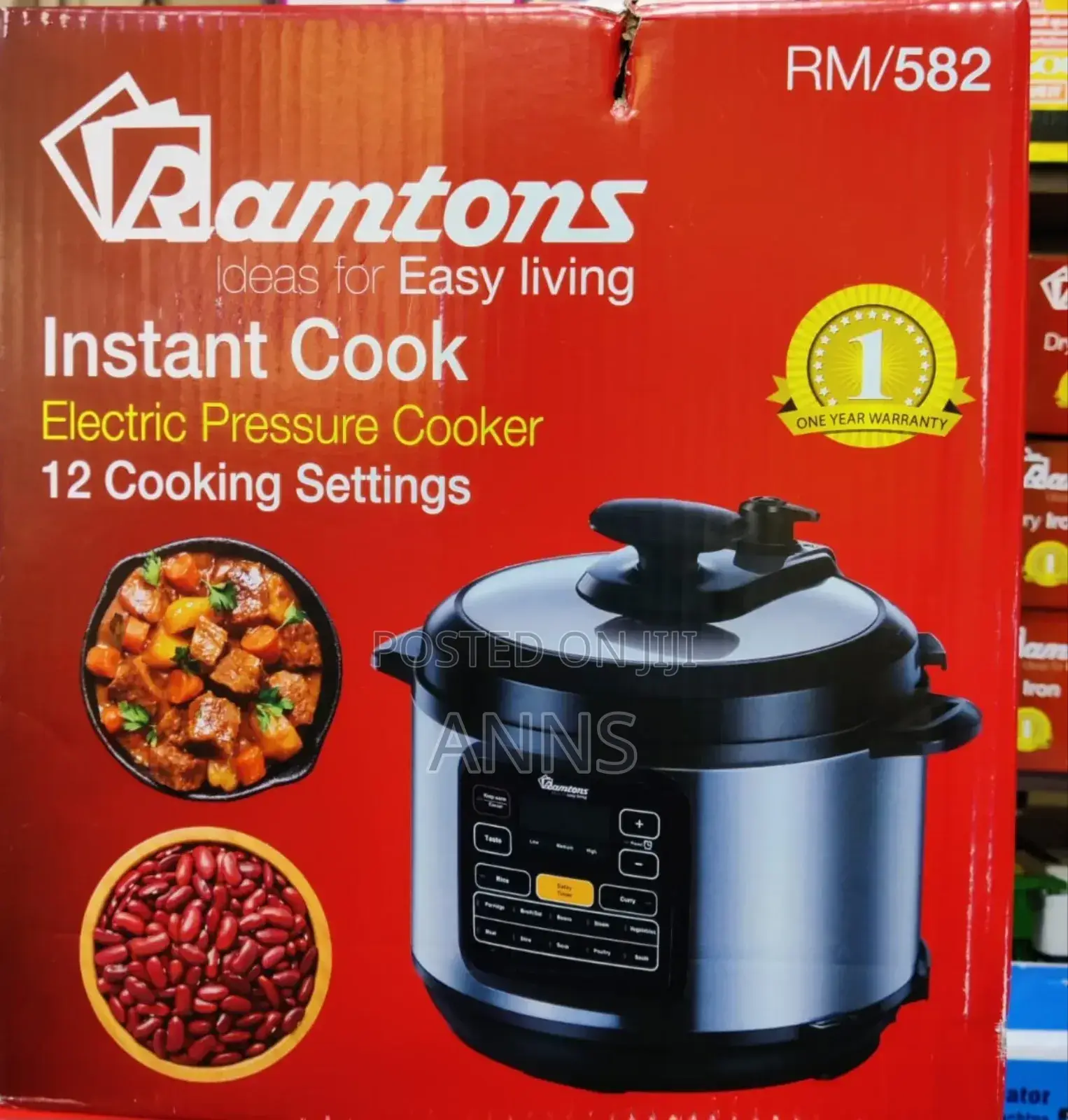 Ramtons Electric 6L Wonderful Pressure Cooker
