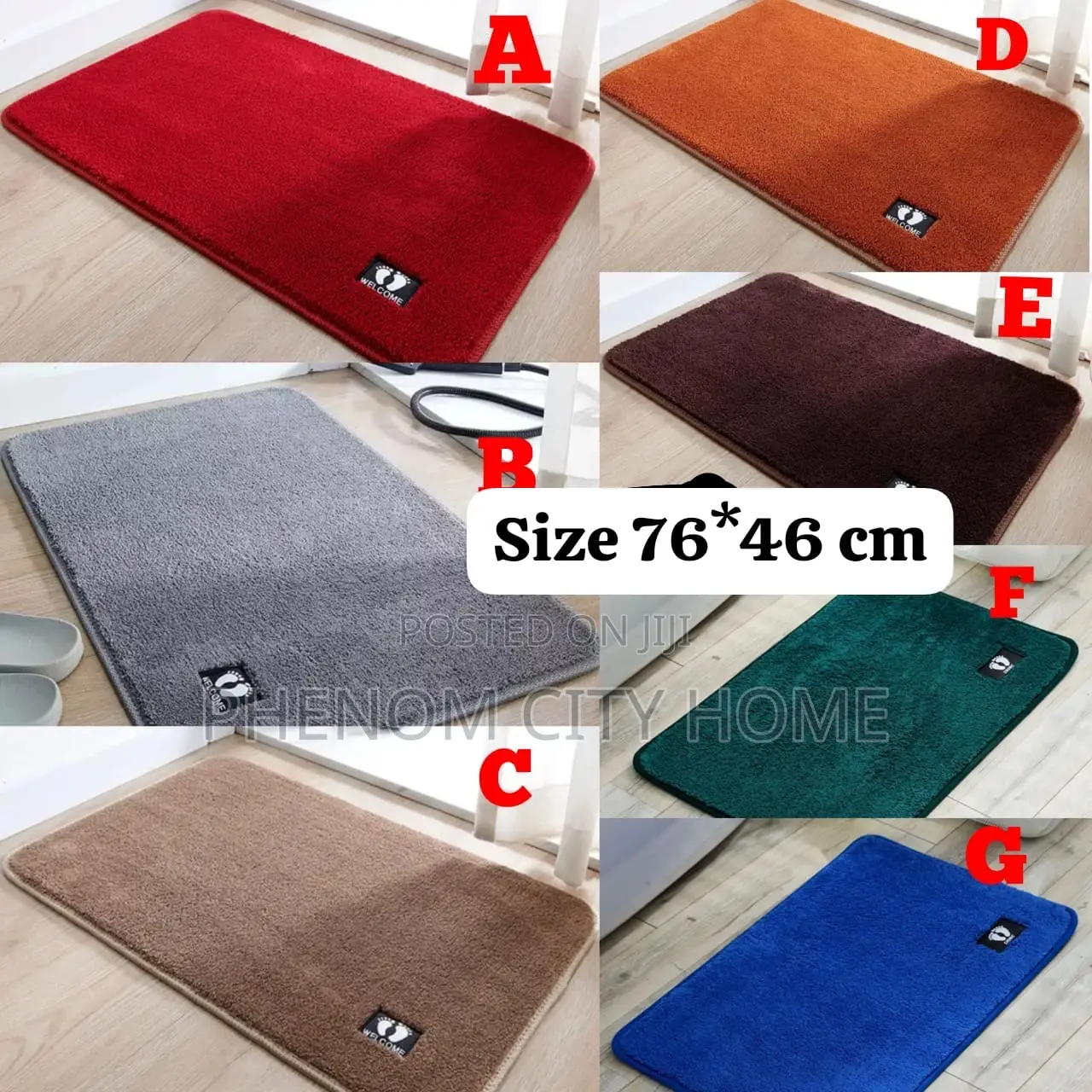 Plain Coloured Welcome Doormats Available