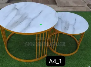 Strong Executive Marble Top Nesting Coffee Tables*T-5